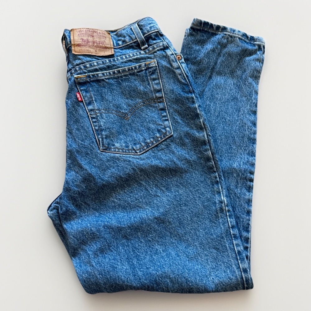 Vintage Levis 512 Jeans Womens 13 Slim Fit Straight‎ Leg Blue Denim 90s 30 x 30